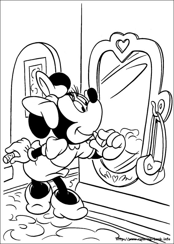 Minnie Mouse coloring picture