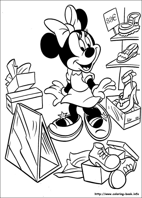 Minnie Mouse coloring picture