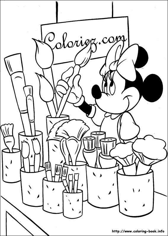 Minnie Mouse coloring picture