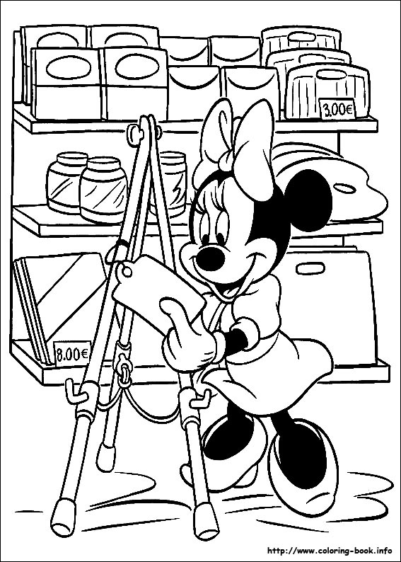 Minnie Mouse coloring picture