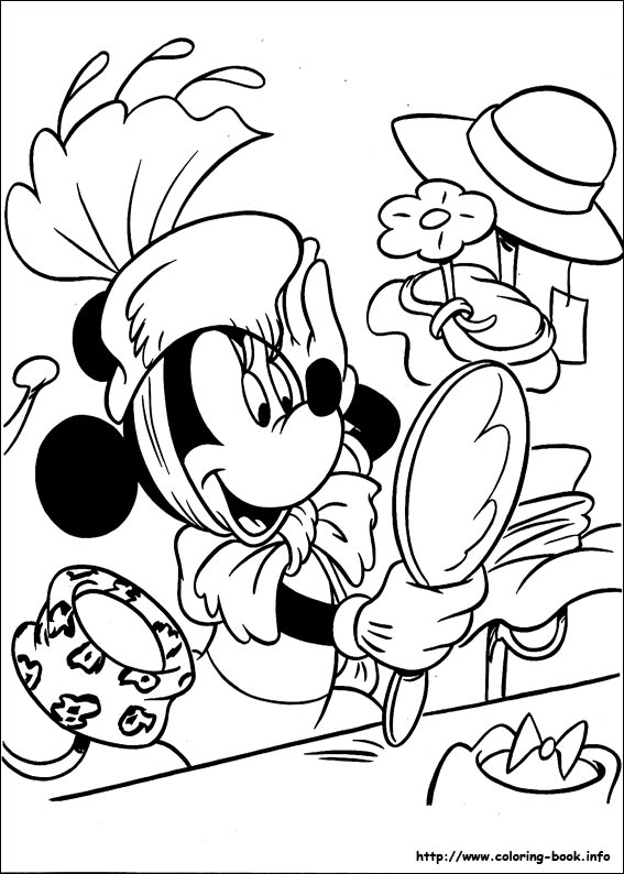 Minnie Mouse coloring picture