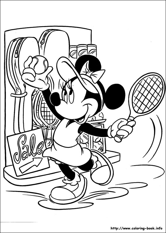Minnie Mouse coloring picture