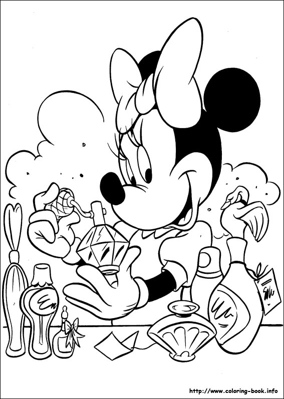 Minnie Mouse coloring picture