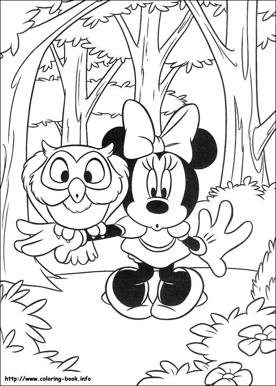 Minnie Mouse coloring picture