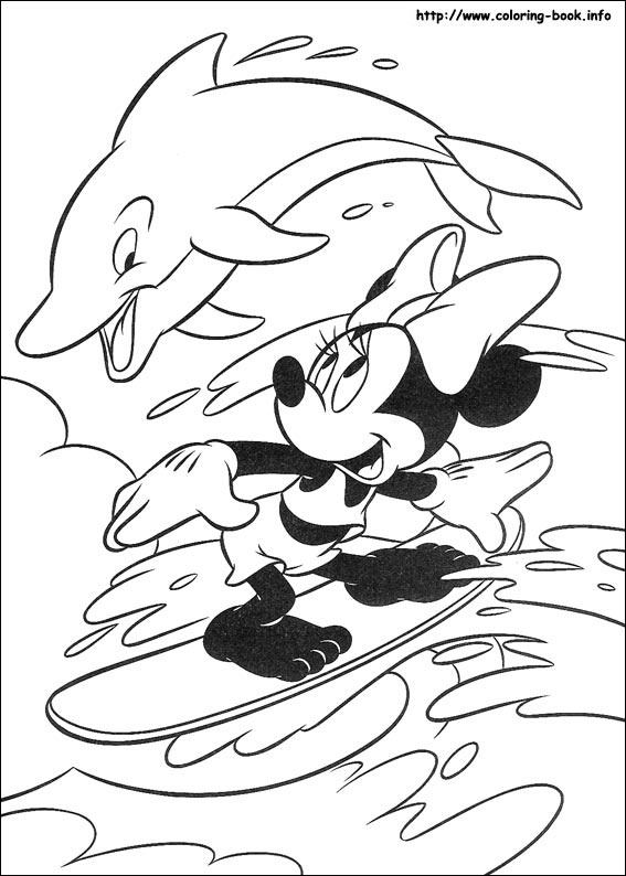 Minnie Mouse coloring picture