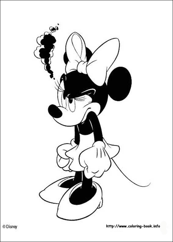 Minnie Mouse coloring picture