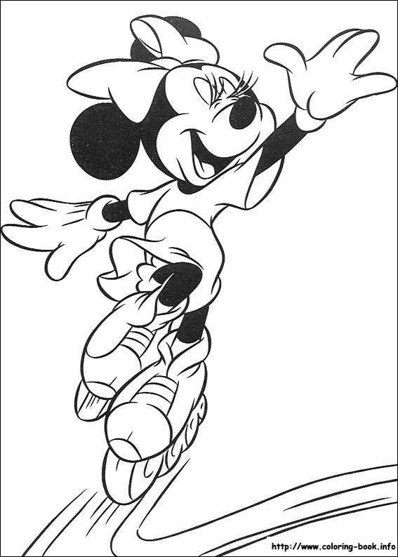 Minnie Mouse coloring picture