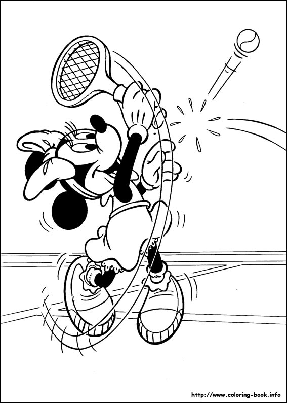 Minnie Mouse coloring picture