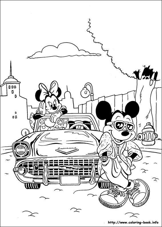 Minnie Mouse coloring picture