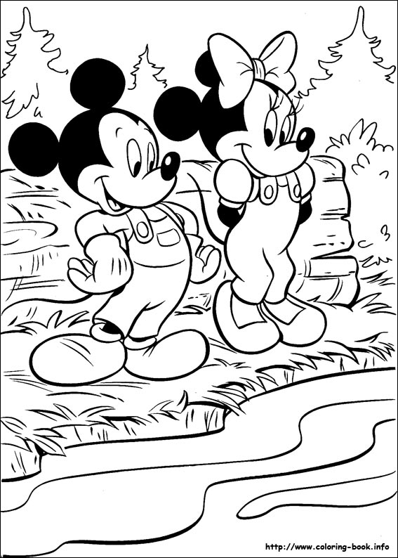 Minnie Mouse coloring picture