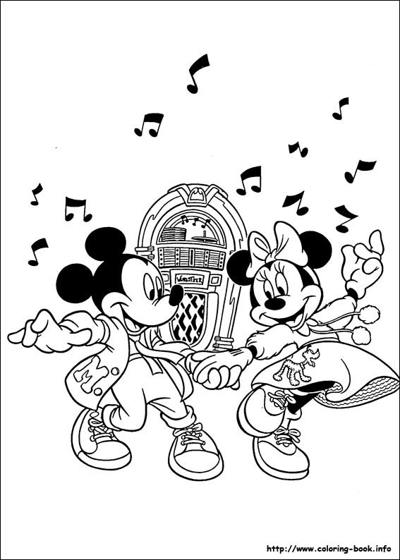 Minnie Mouse coloring picture