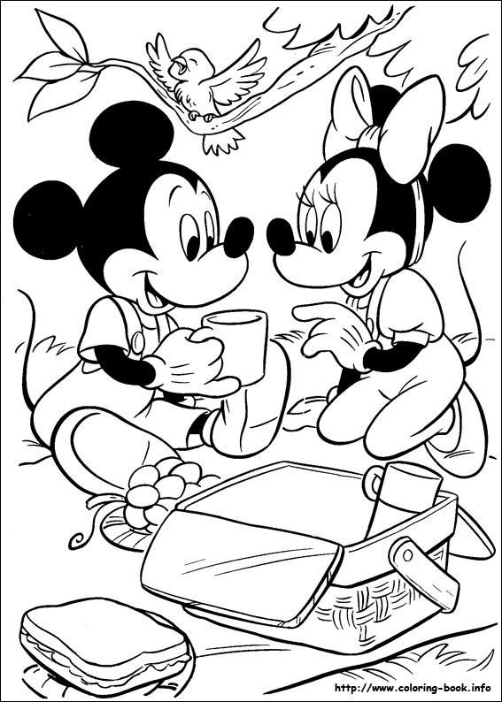 Minnie Mouse coloring picture