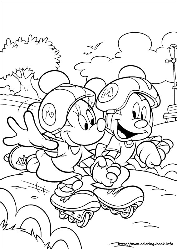 Minnie Mouse coloring picture