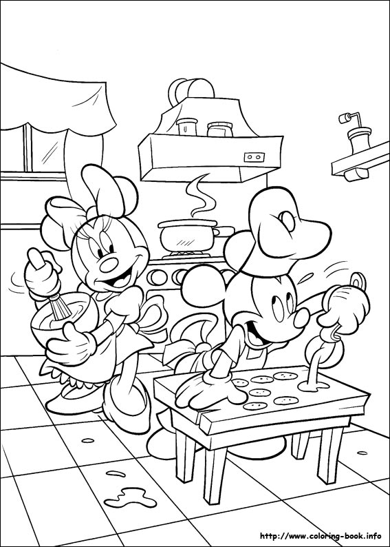 Minnie Mouse coloring picture