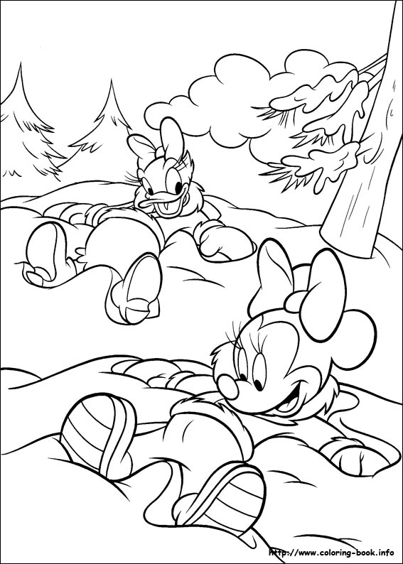 Minnie Mouse coloring picture