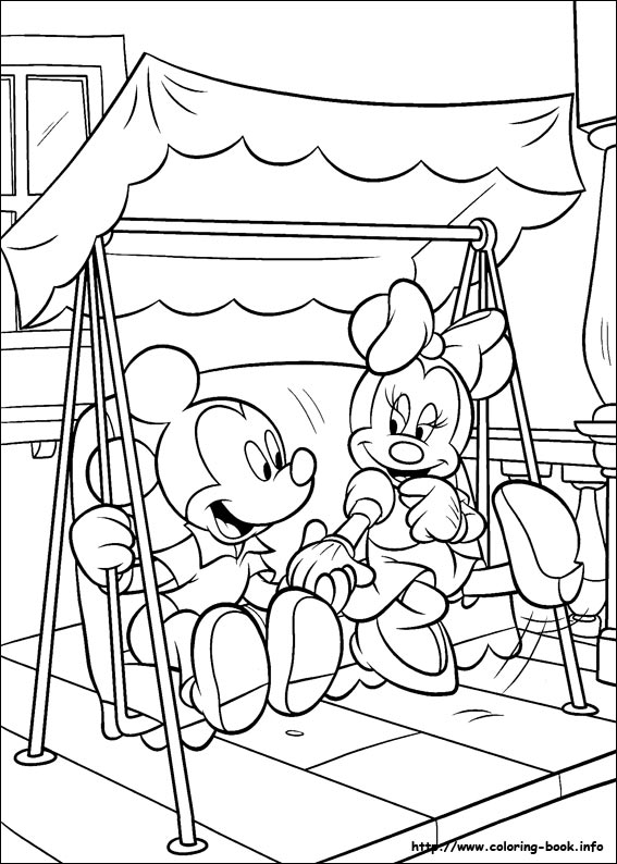 Minnie Mouse coloring picture