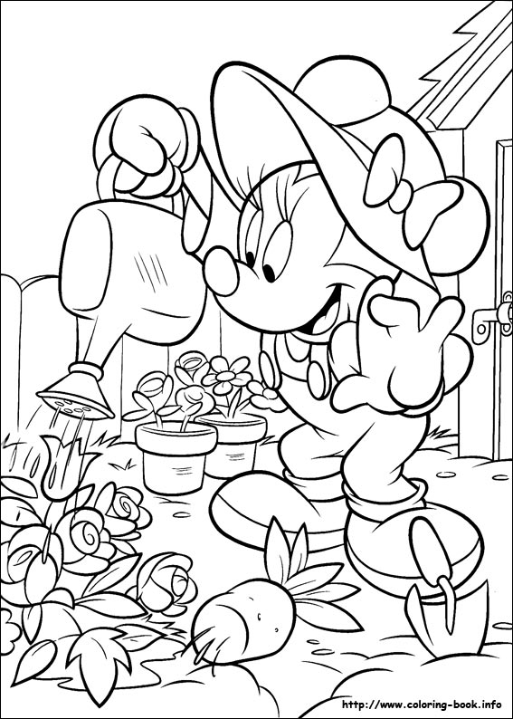 Minnie Mouse coloring picture