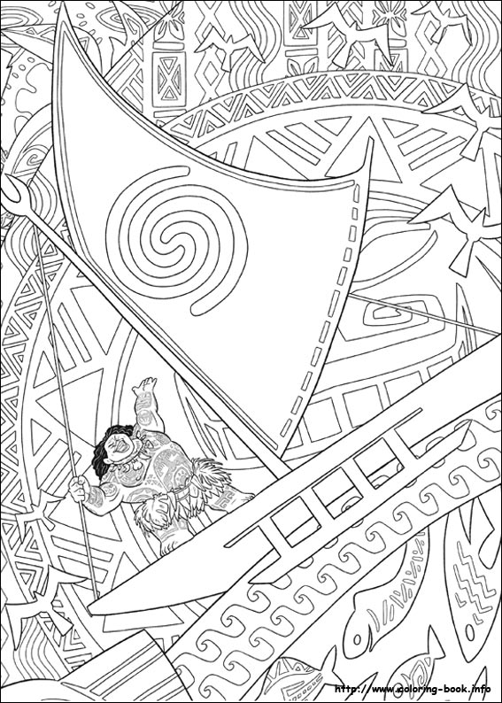 Moana coloring picture