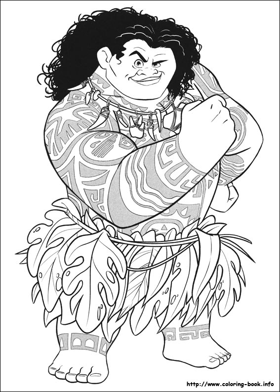 Moana coloring picture