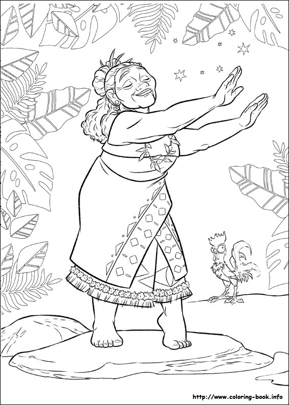 Moana coloring picture