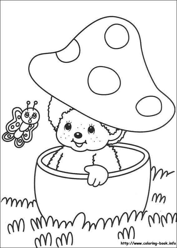 Monchhichi coloring picture