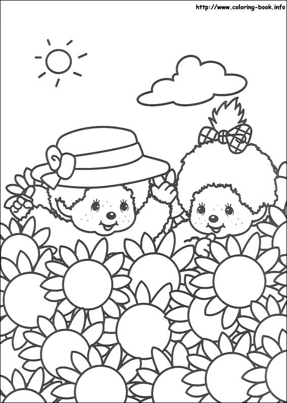 Monchhichi coloring picture