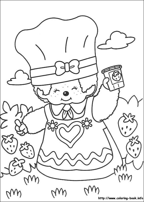 Monchhichi coloring picture