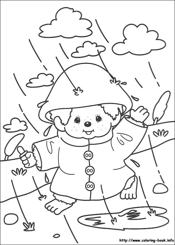 Monchhichi coloring picture