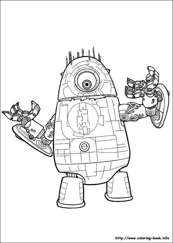 Monsters vs Aliens coloring picture