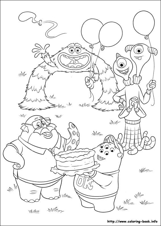 Monsters University coloring picture