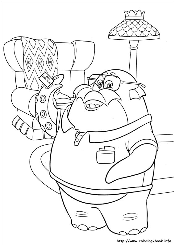 Monsters University coloring picture