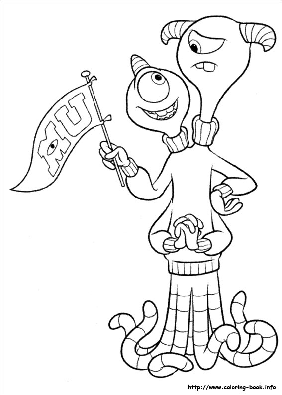 Monsters University coloring picture