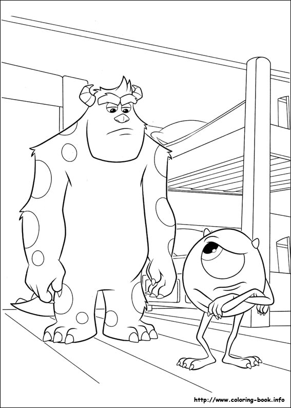 Monsters University coloring picture