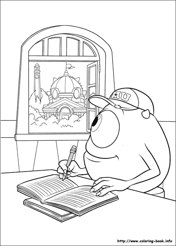 Monsters University coloring picture