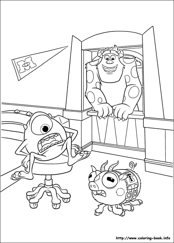 Monsters University coloring picture