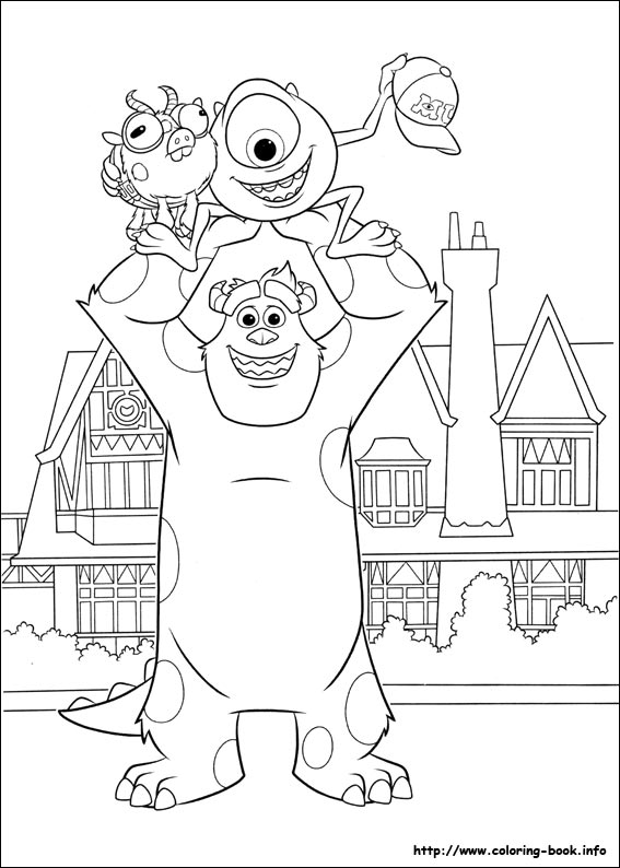 Monsters University coloring picture