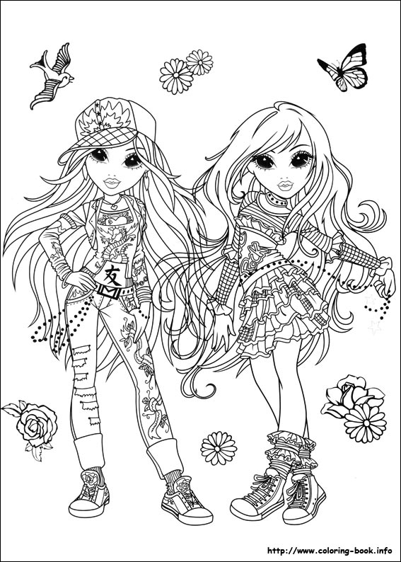 Moxie Girlz coloring picture