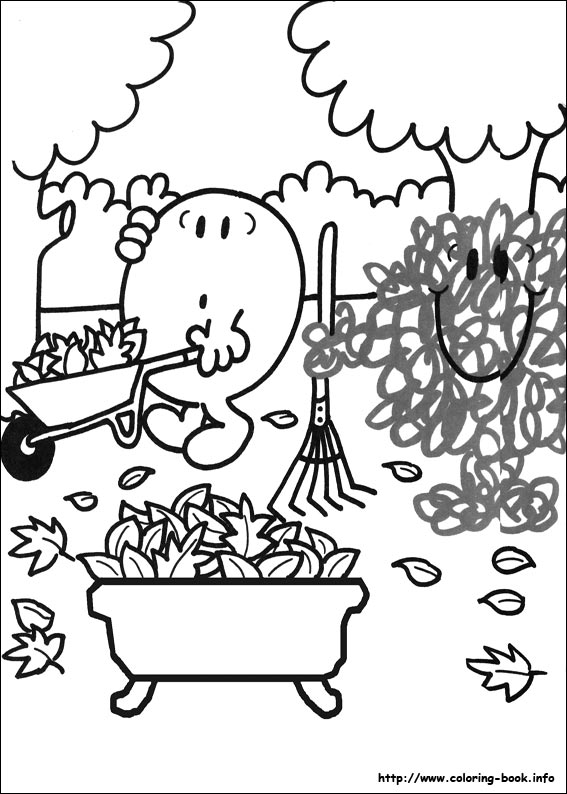 Mr. Men coloring picture