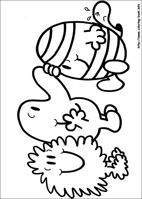 Mr. Men coloring picture