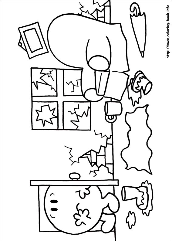 Mr. Men coloring picture