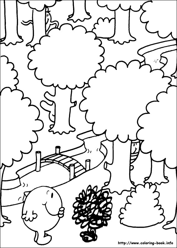 Mr. Men coloring picture