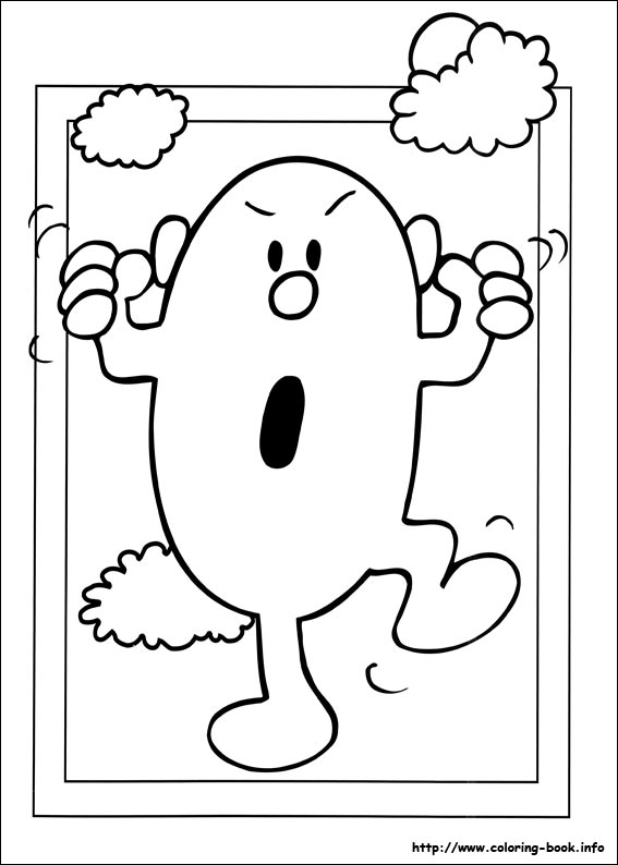 Mr. Men coloring picture