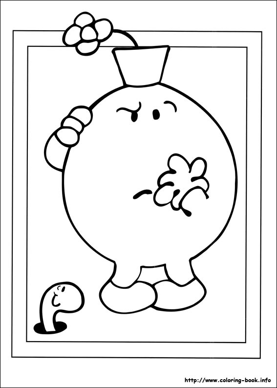 Mr. Men coloring picture