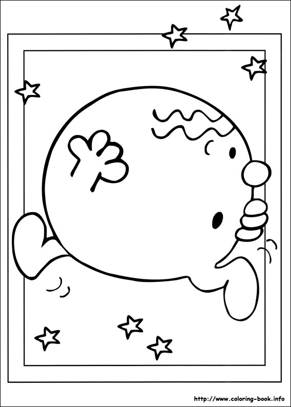 Mr. Men coloring picture