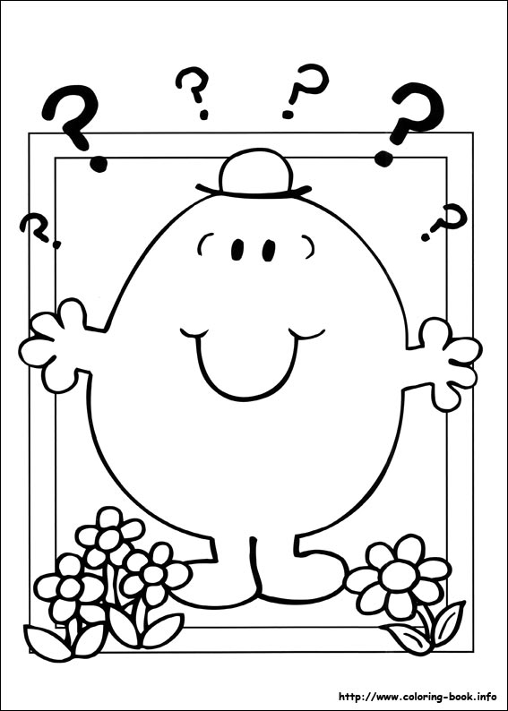 Mr. Men coloring picture