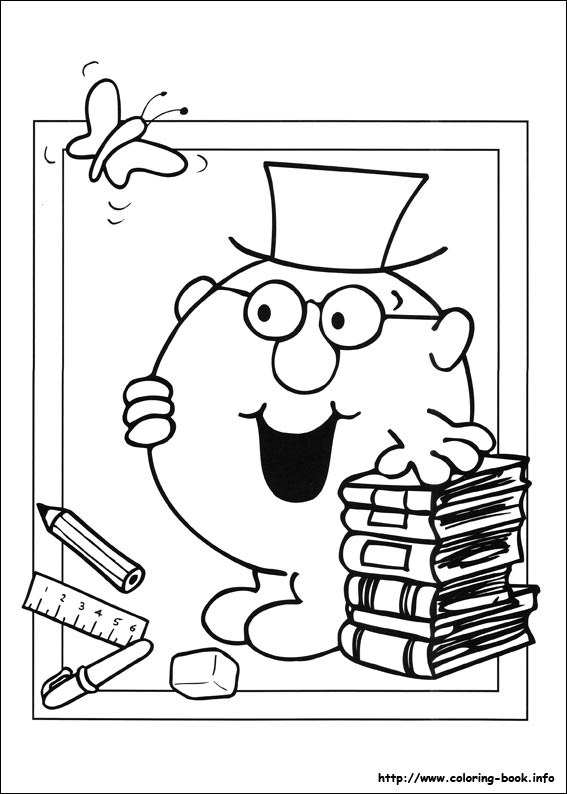 Mr. Men coloring picture