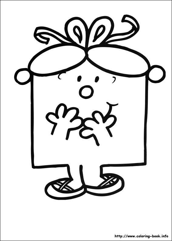 Mr. Men coloring picture