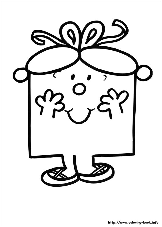 Mr. Men coloring picture