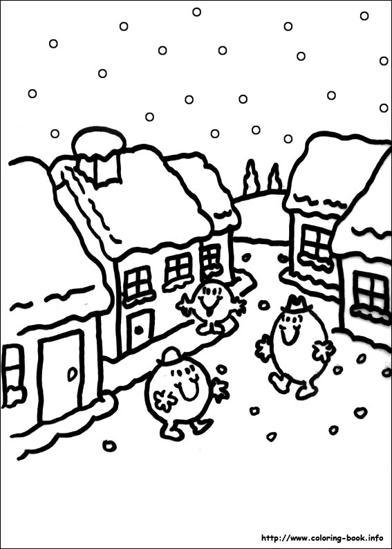 Mr. Men coloring picture