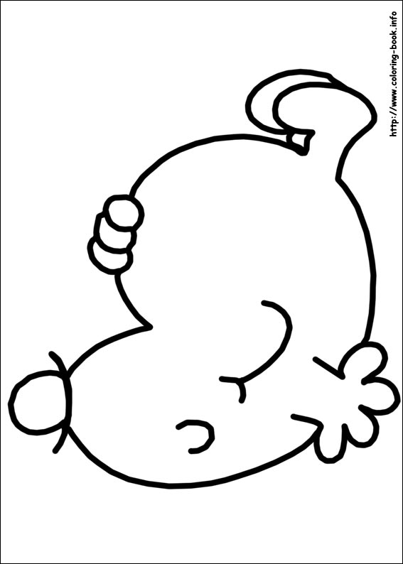 Mr. Men coloring picture